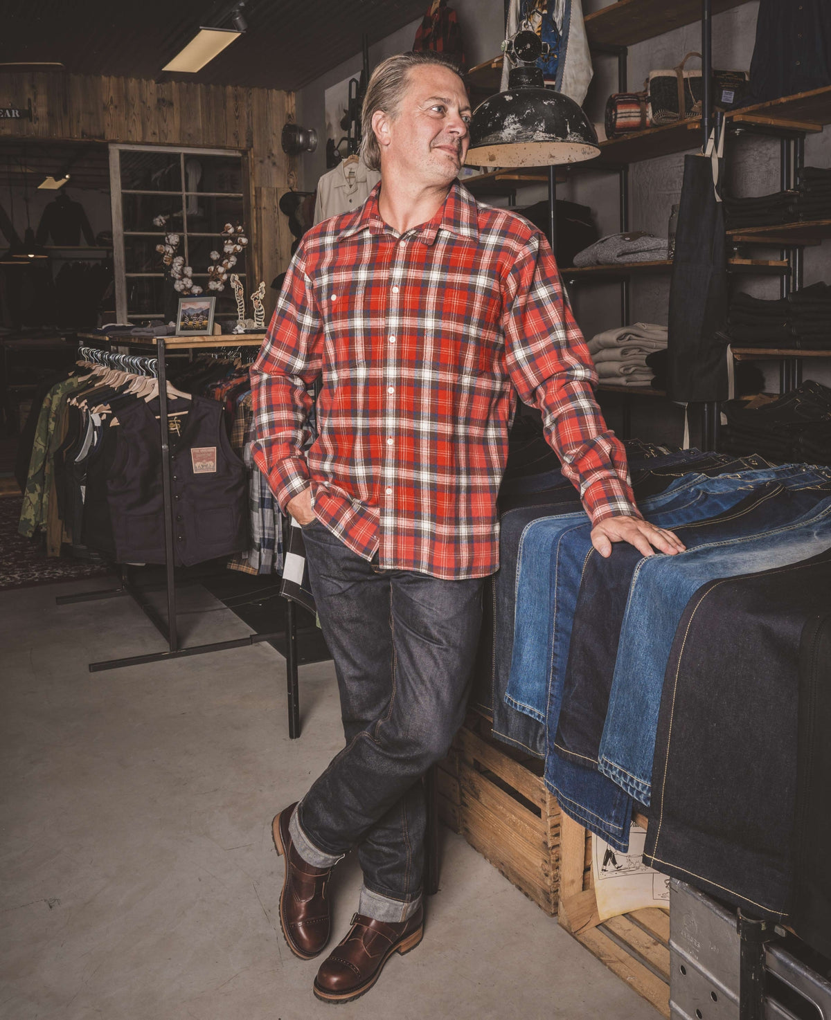 1937 Roamer Shirt - Red Flannel