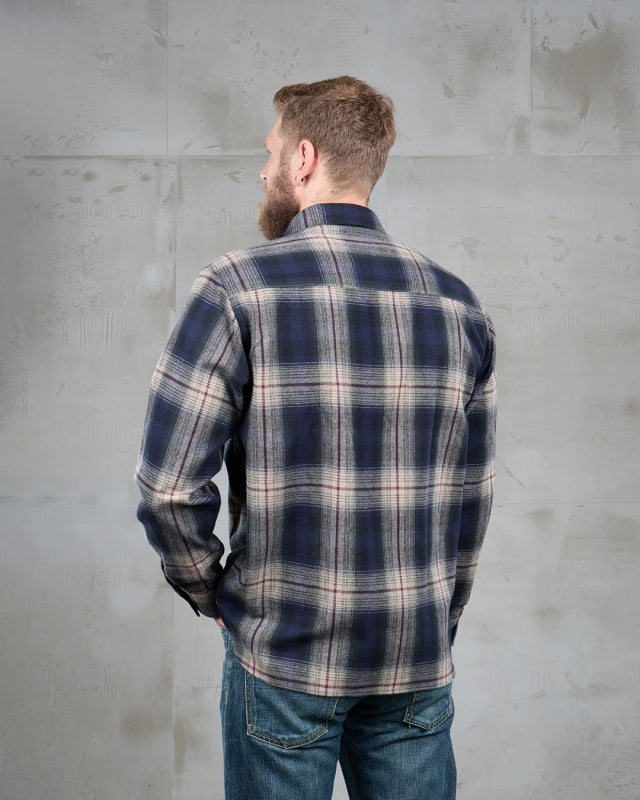 1937 Roamer Shirt - Blue/Beige Check Flannel