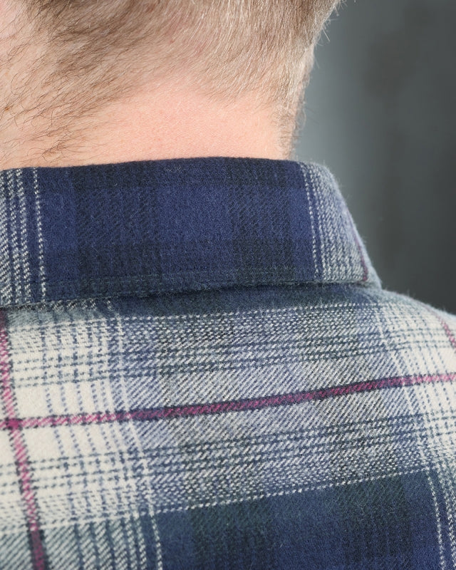 1937 Roamer Shirt - Blue/Beige Check Flannel