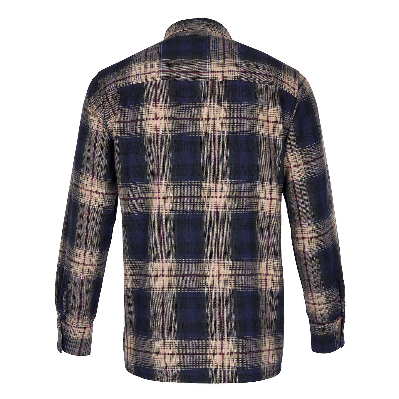 1937 Roamer Shirt - Blue/Beige Check Flannel