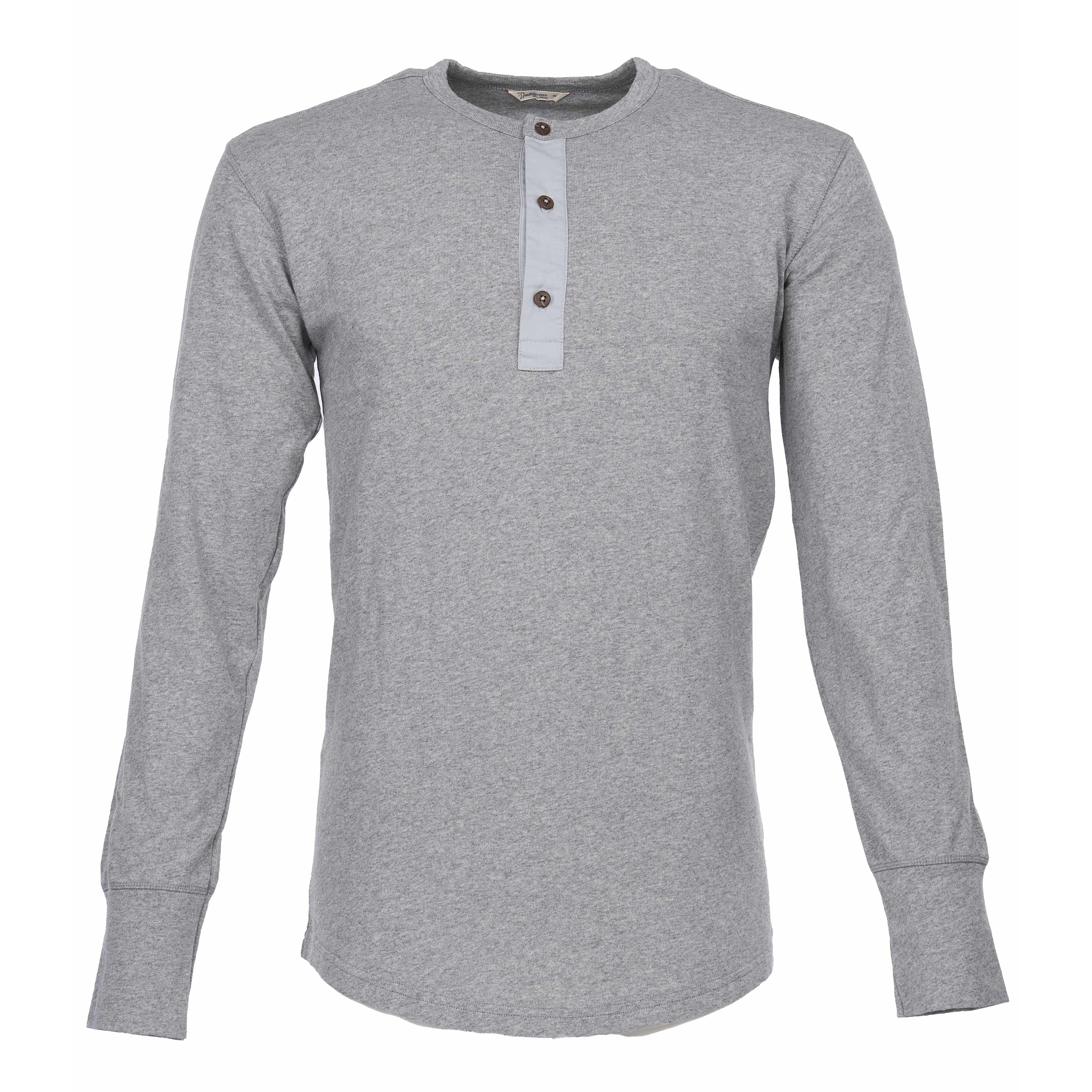 1927 Henley Long Sleeve T-Shirt - Light Grey