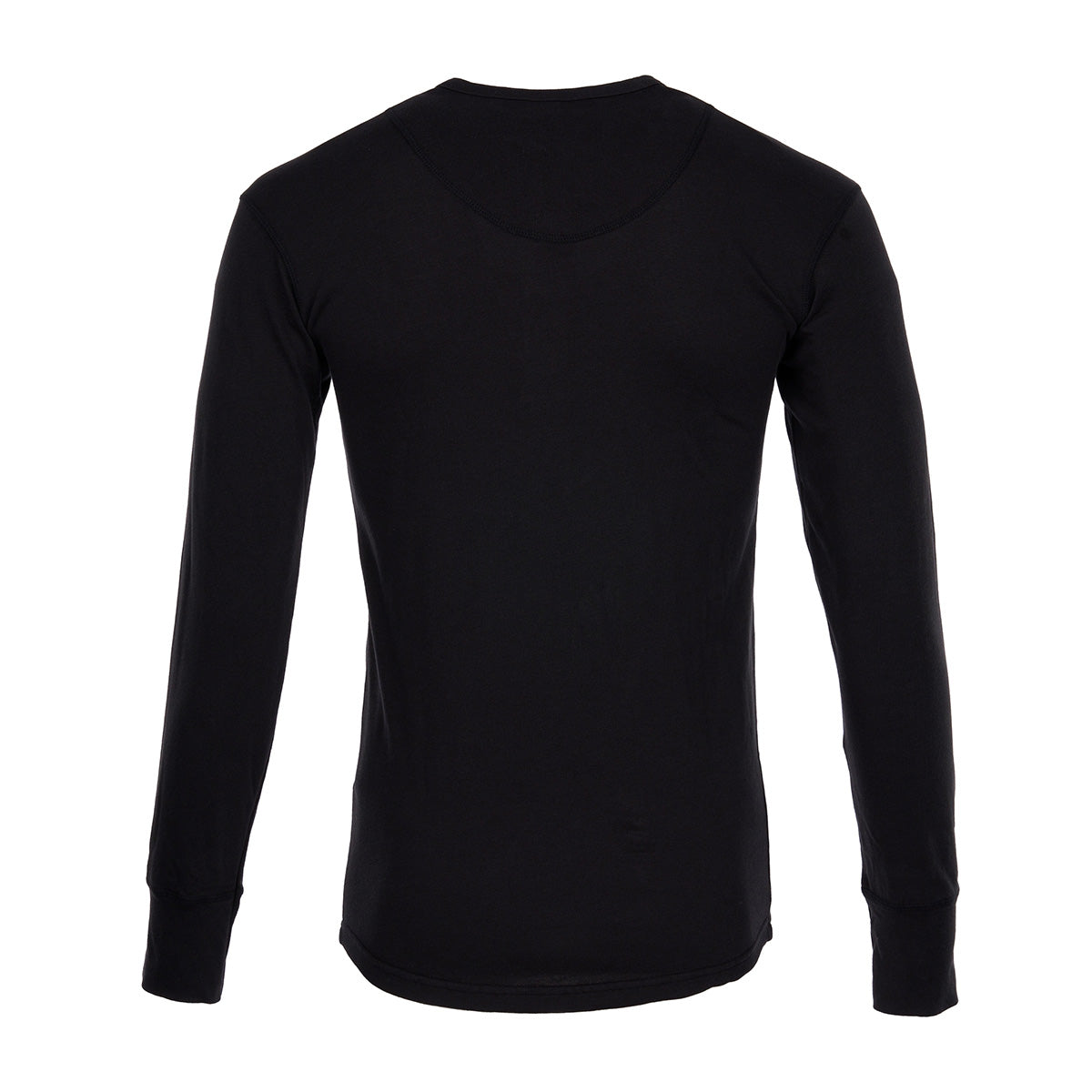 1927 Long Sleeve Henley - Faded Black