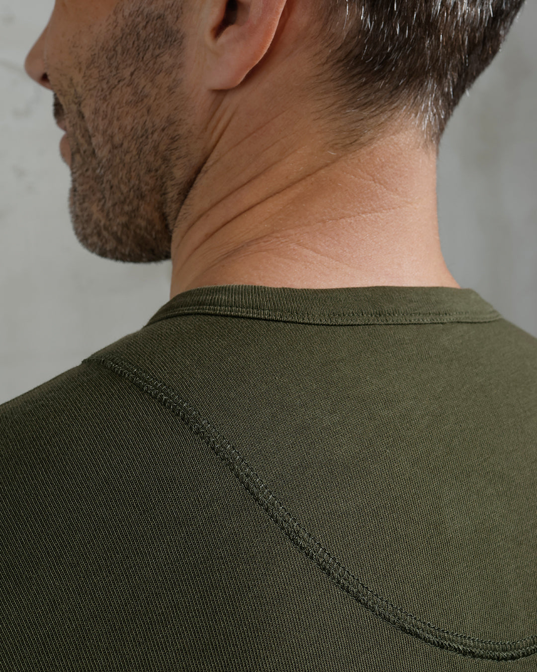 1927 Long Sleeve Henley - Mojave Green