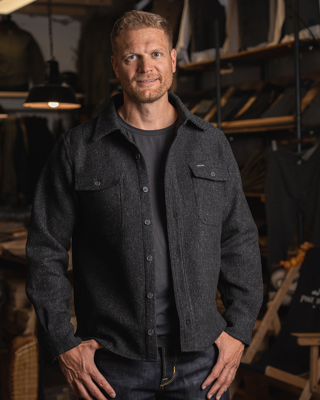 1943 Wool CPO Shirt - Atlanta Grey