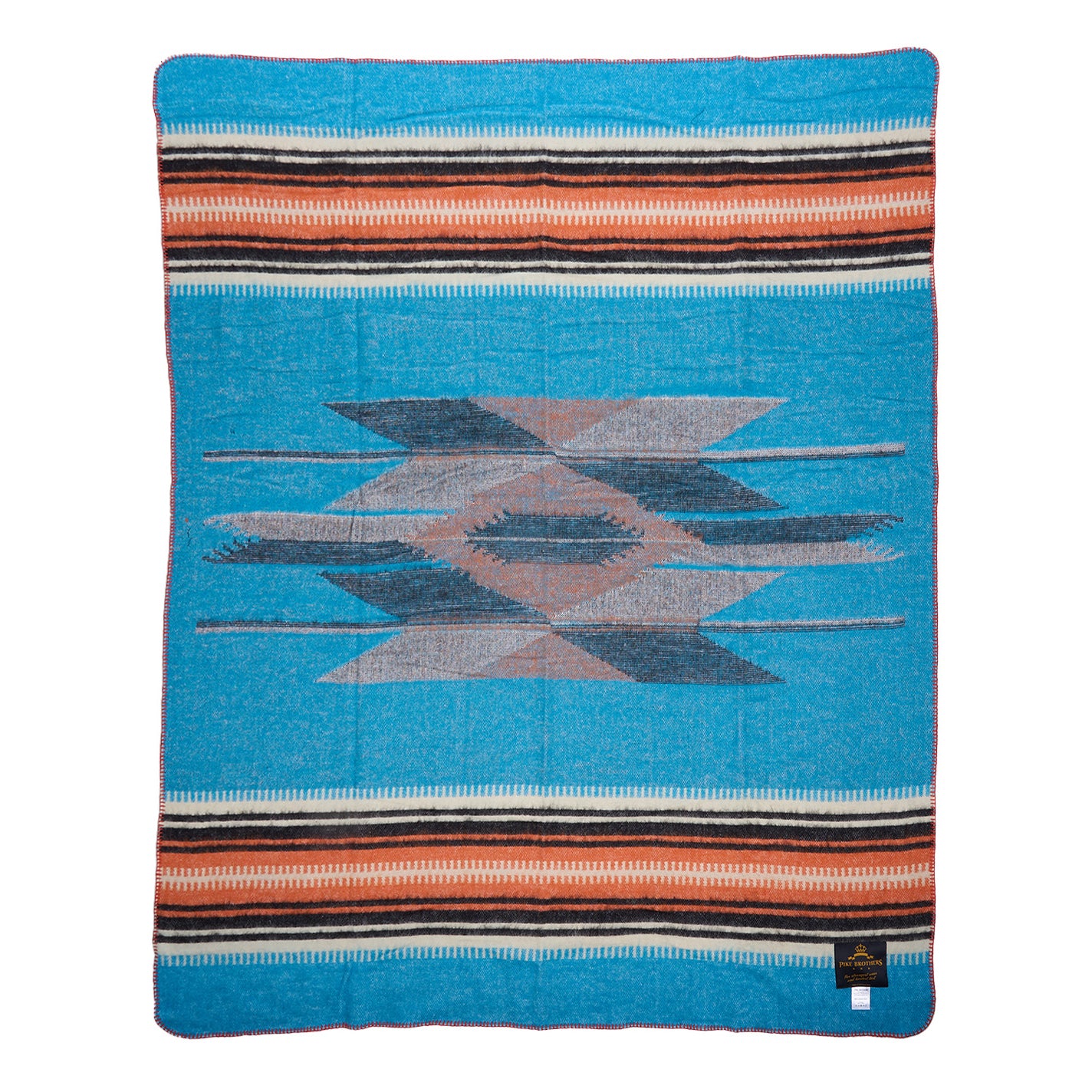 1969 Wool Blanket - La Mesa Blue