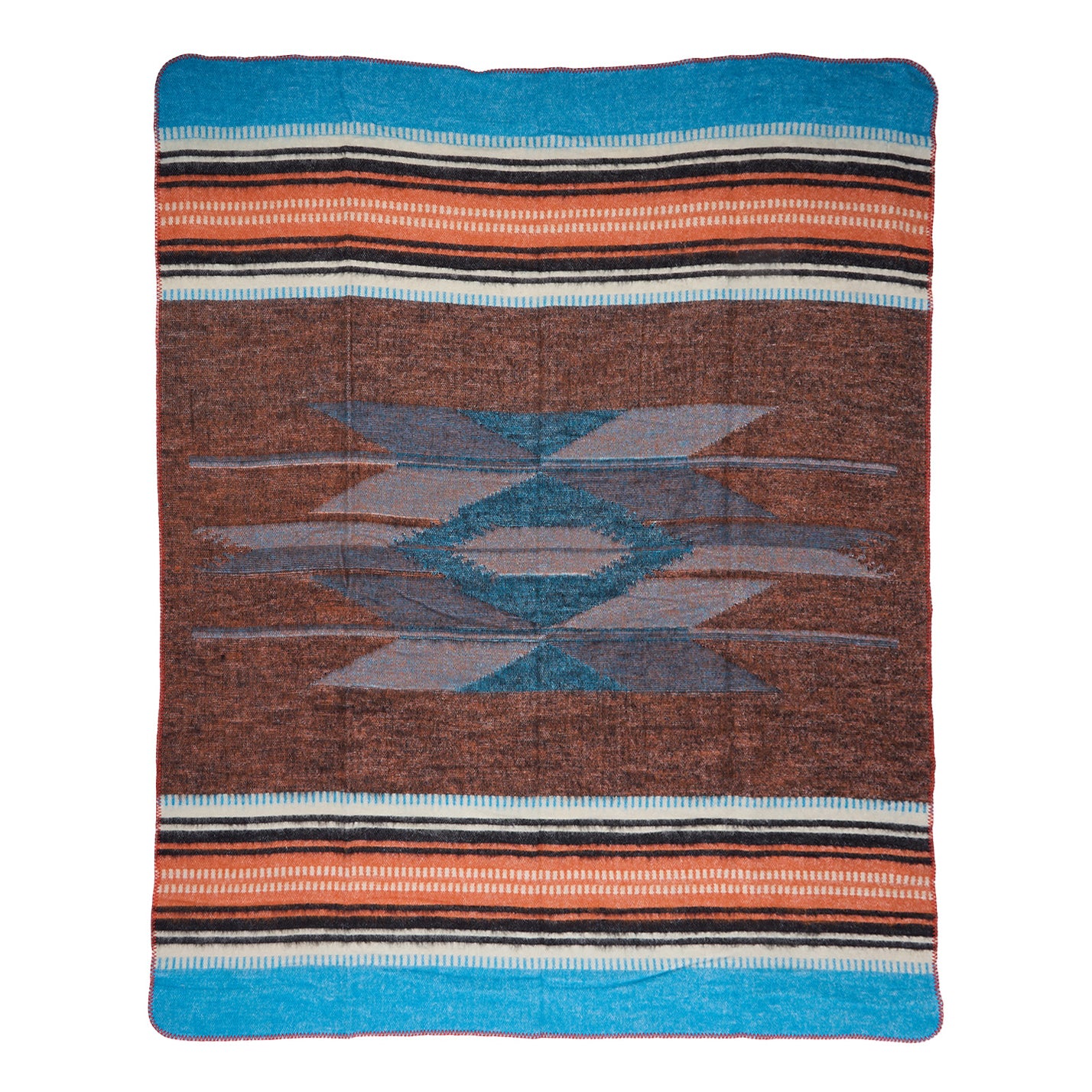 1969 Wool Blanket - La Mesa Blue