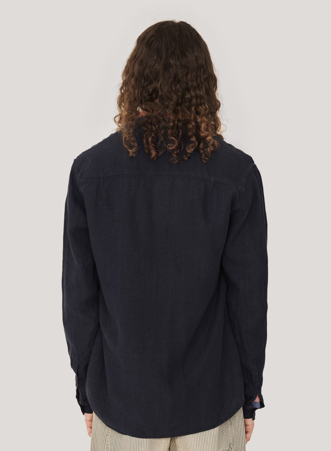 Curtis Shirt - Navy Linen