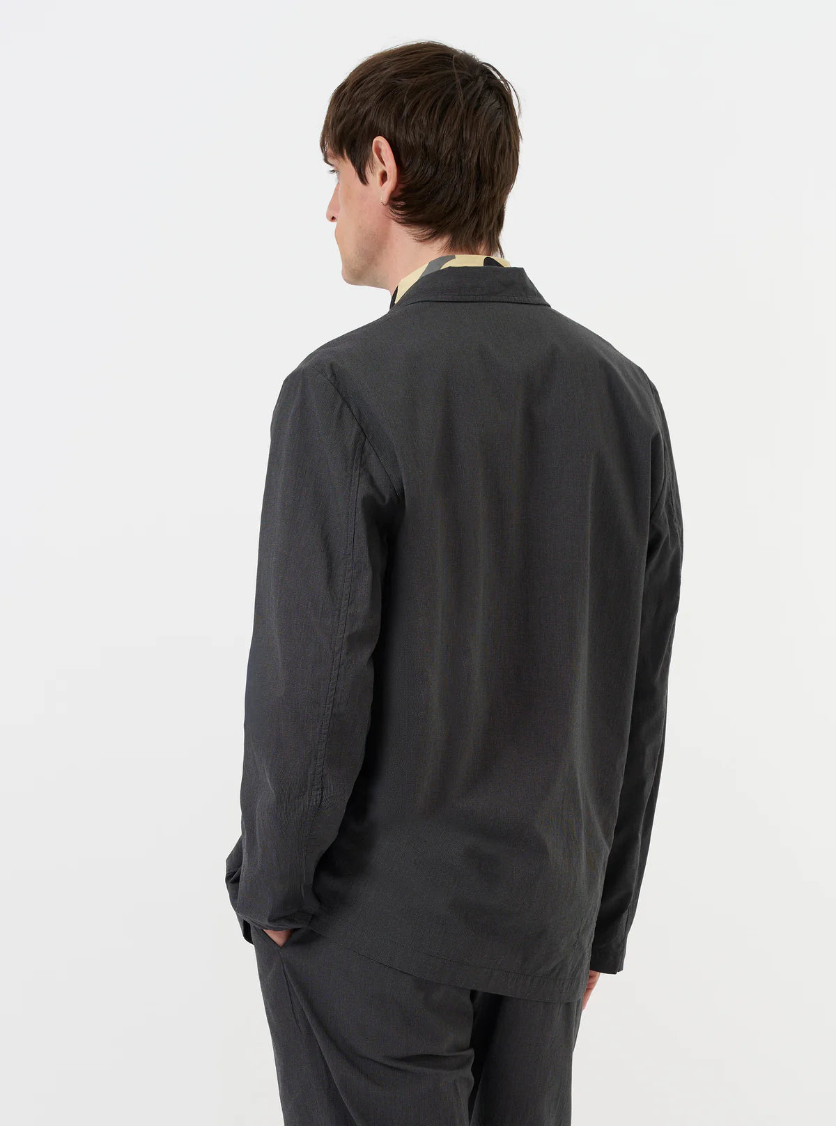 Two Button Jacket - Charcoal Seattle Cotton