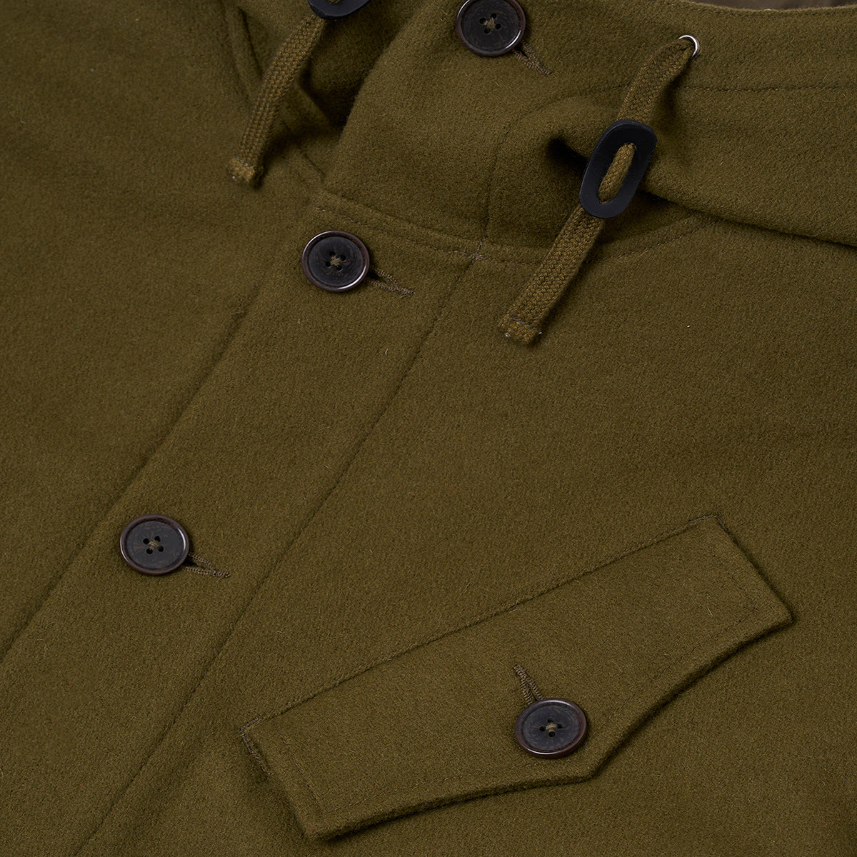 Boston Parka - Olive Mowbray Wool