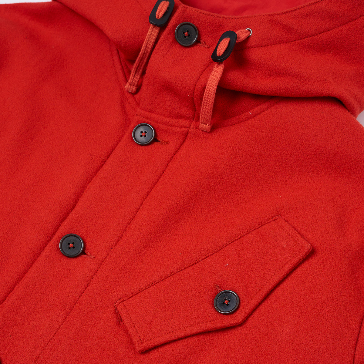 Boston Parka - Orange Mowbray Wool