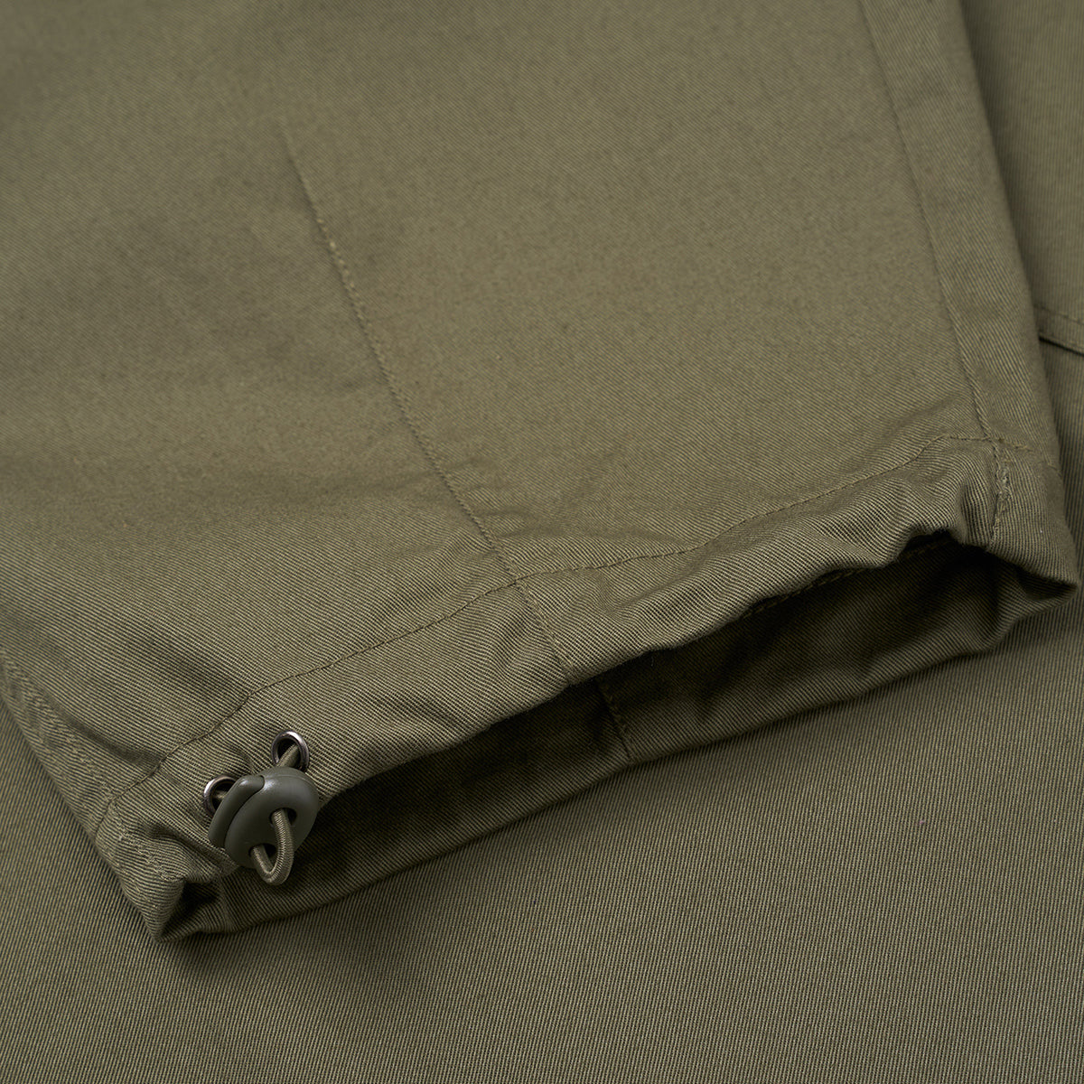 Loose Pilot Trouser - Olive Green Twill