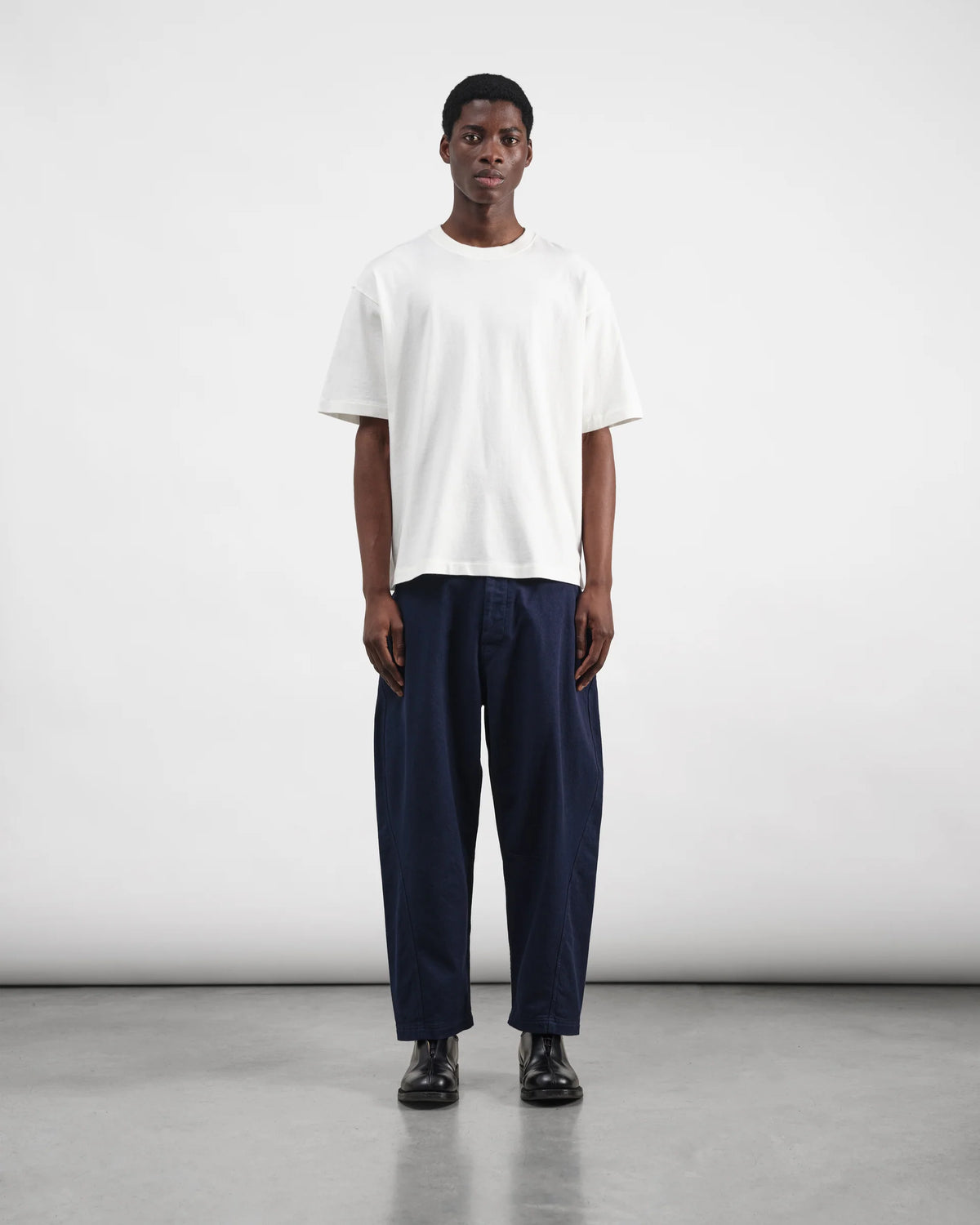Twisted Seam Trouser - Navy