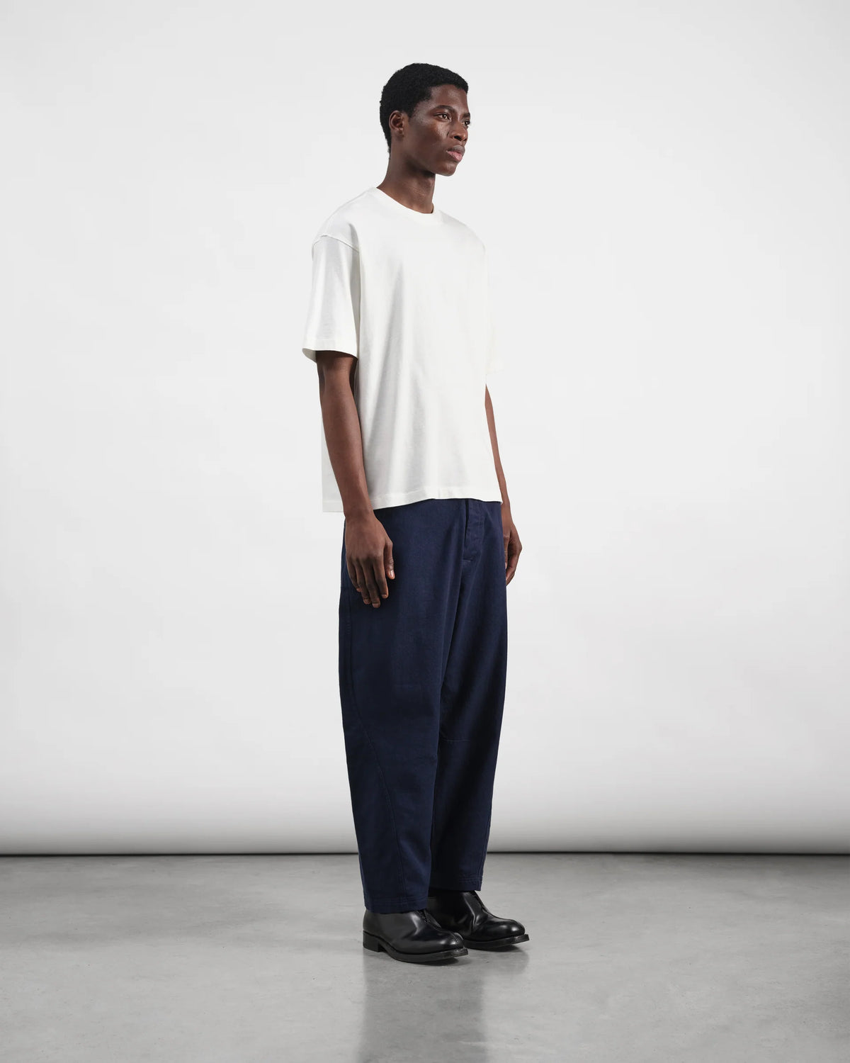 Twisted Seam Trouser - Navy