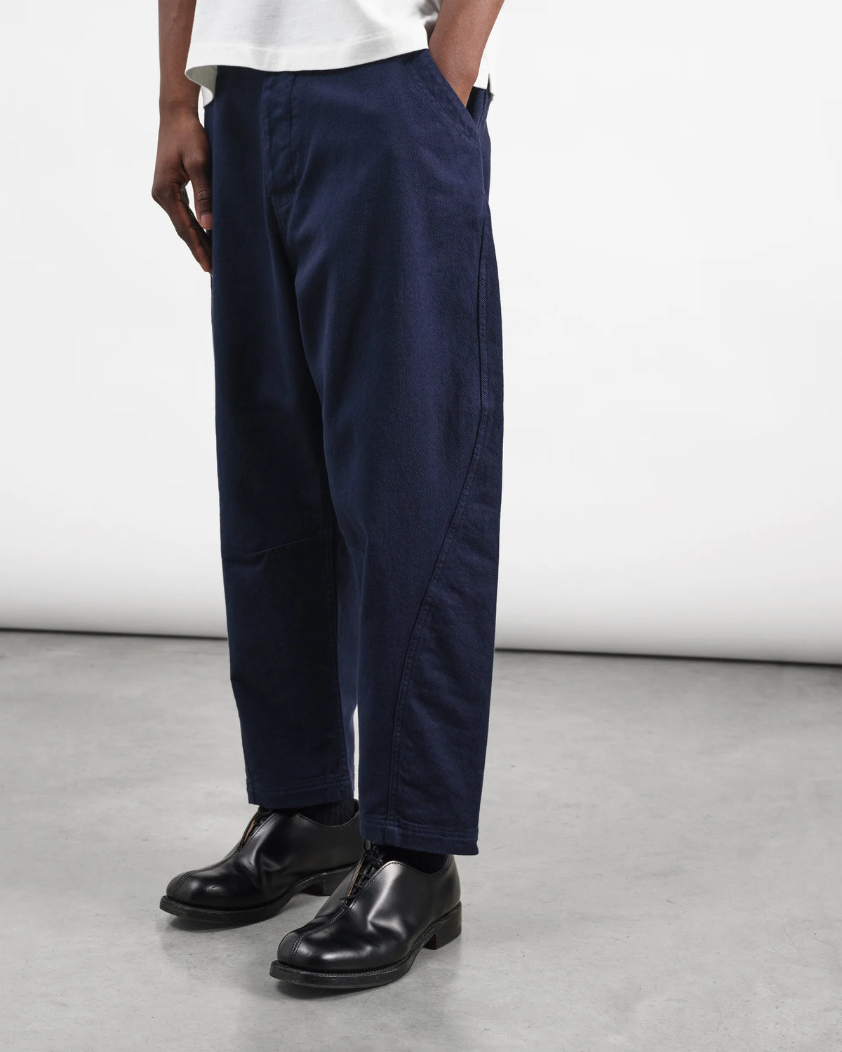 Twisted Seam Trouser - Navy