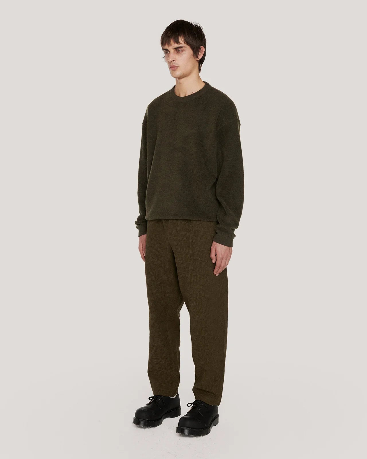 Alva Skate Trousers - Green Seersucker