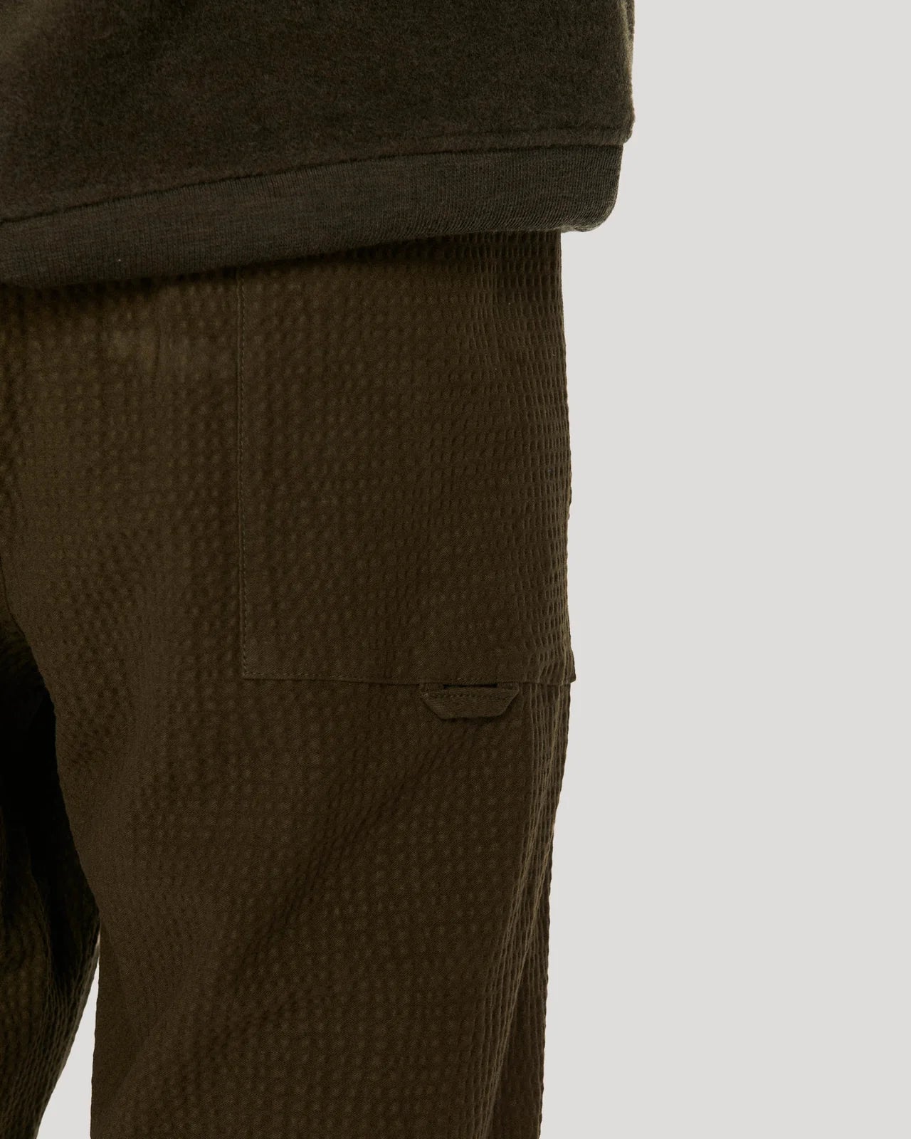 Alva Skate Trousers - Green Seersucker