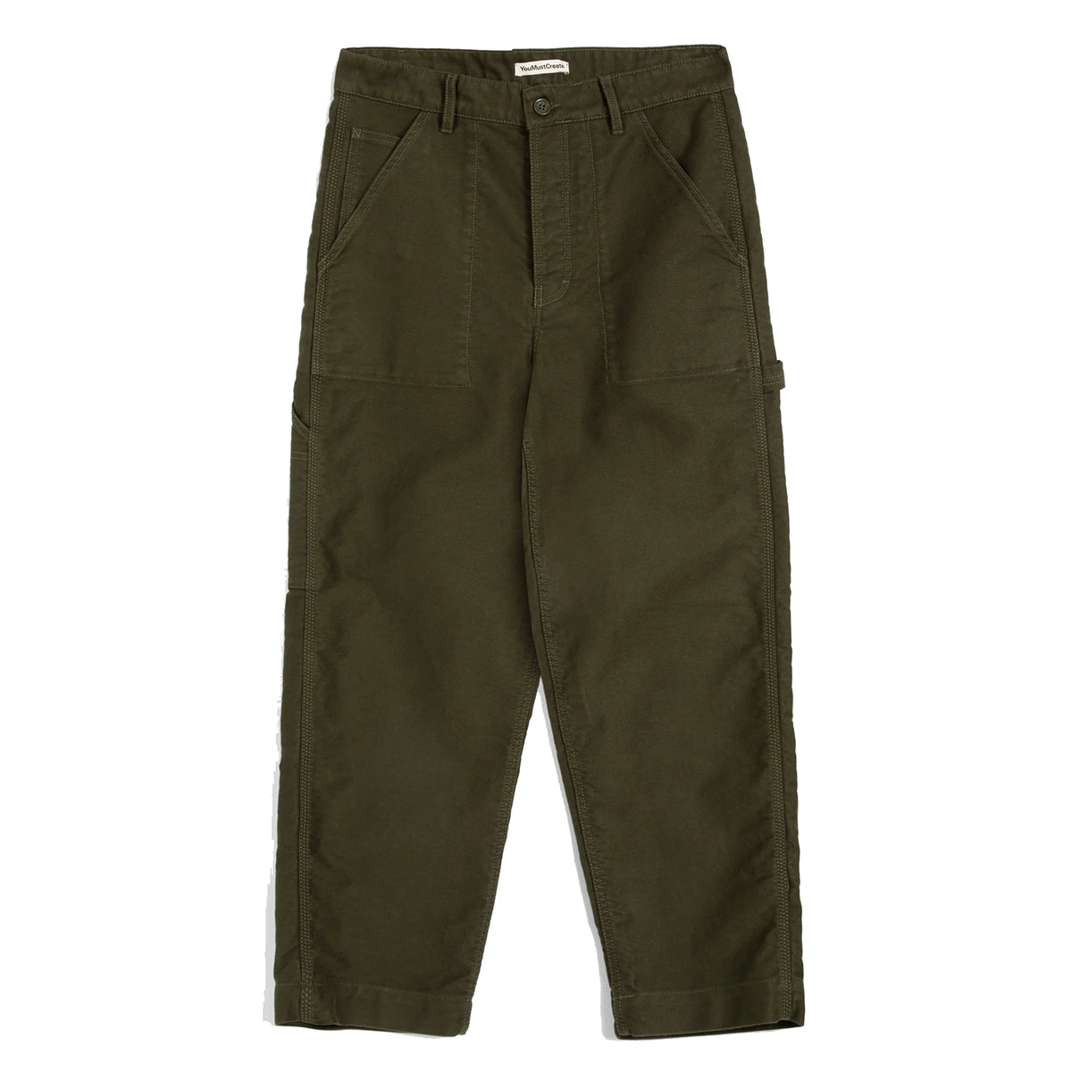 Painter Trouser - Olive Moleskin
