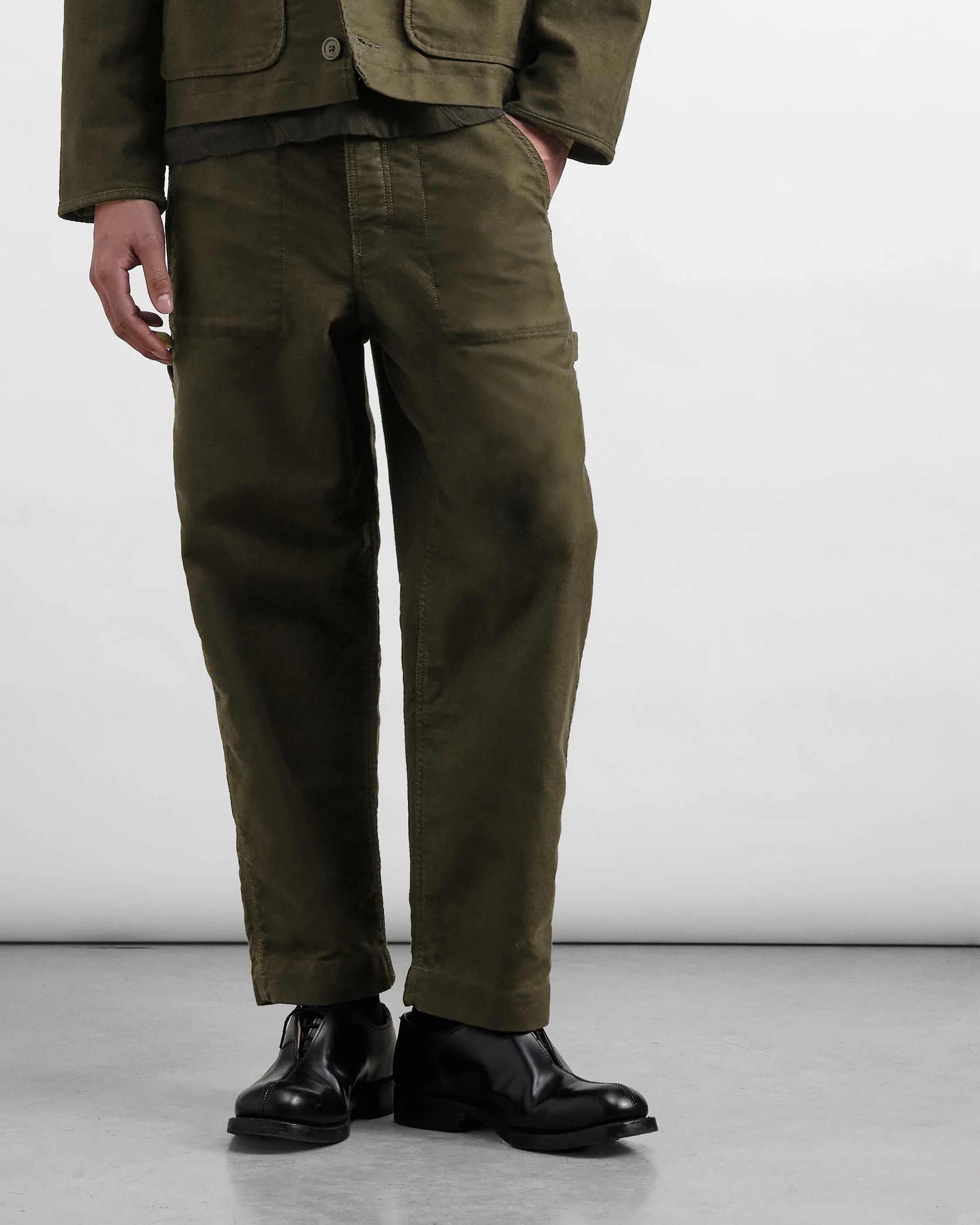 Painter Trouser - Olive Moleskin
