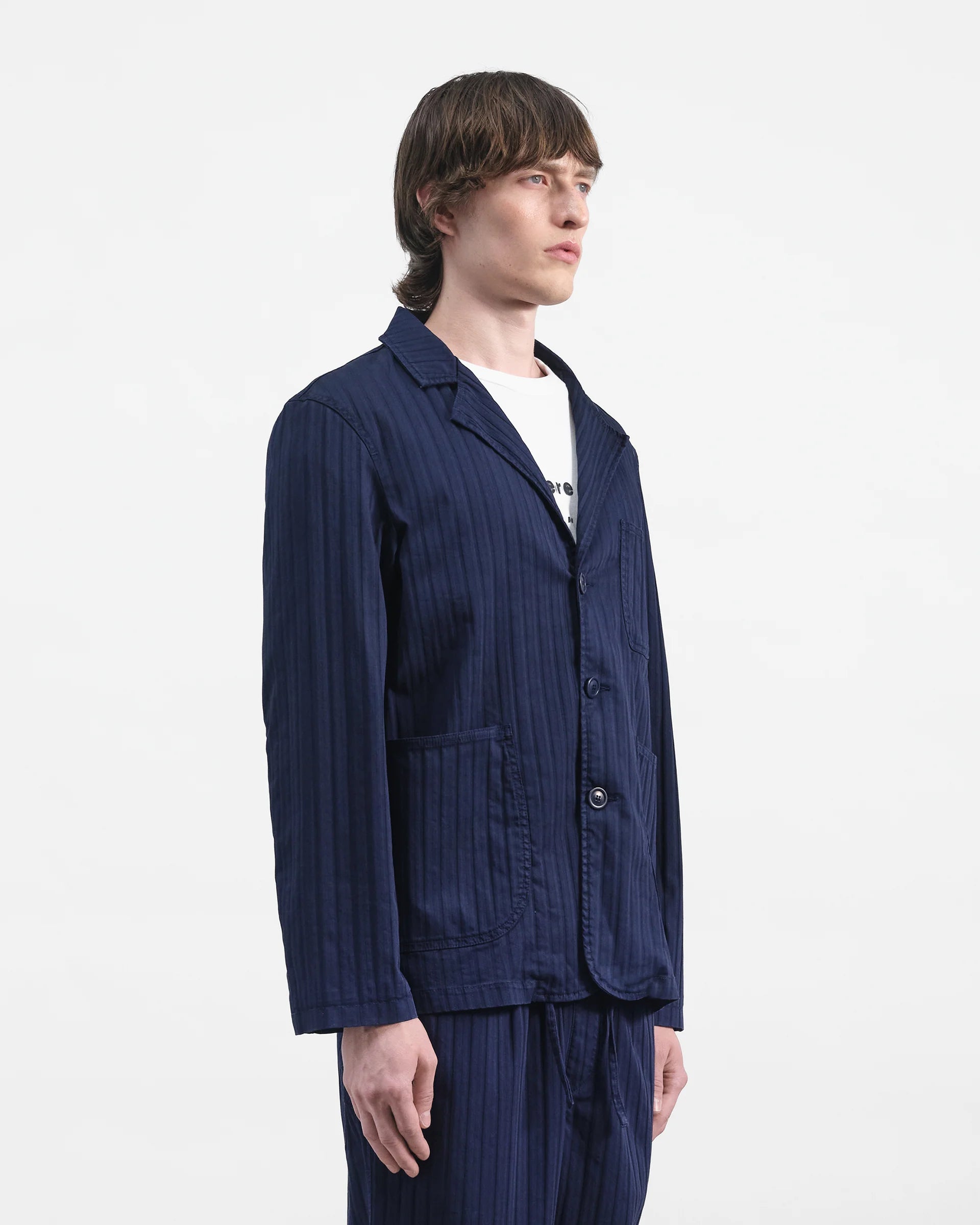 Scuttlers Jacket - Navy Herringbone