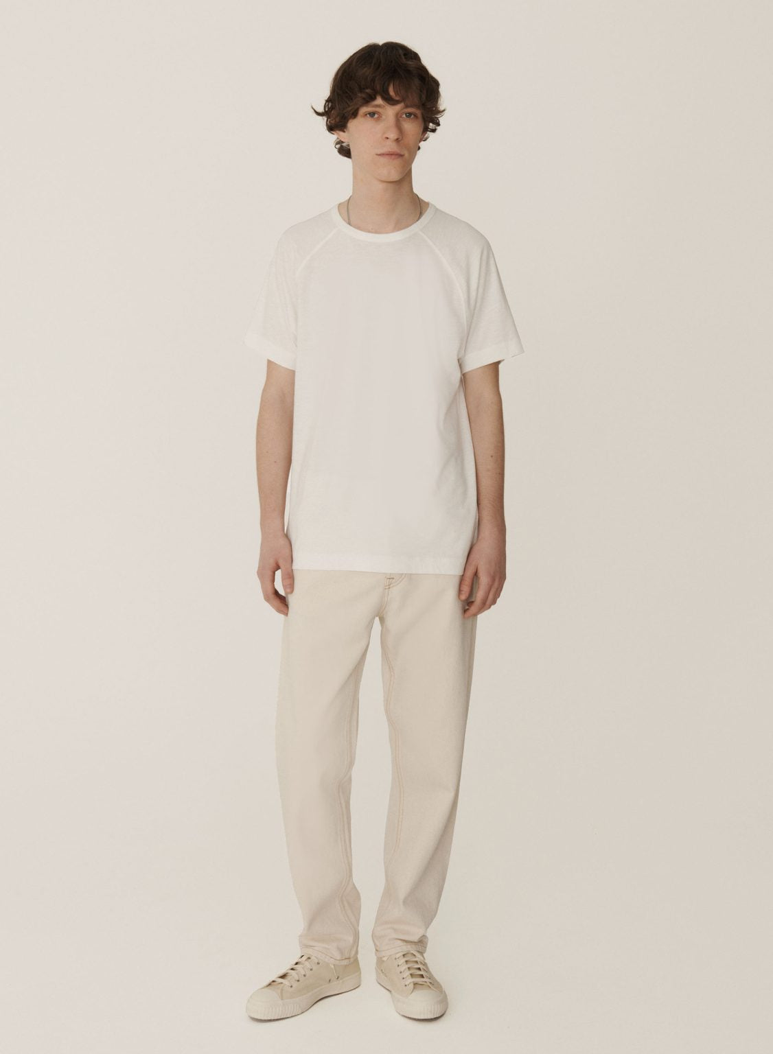 Television Raglan T-Shirt - White