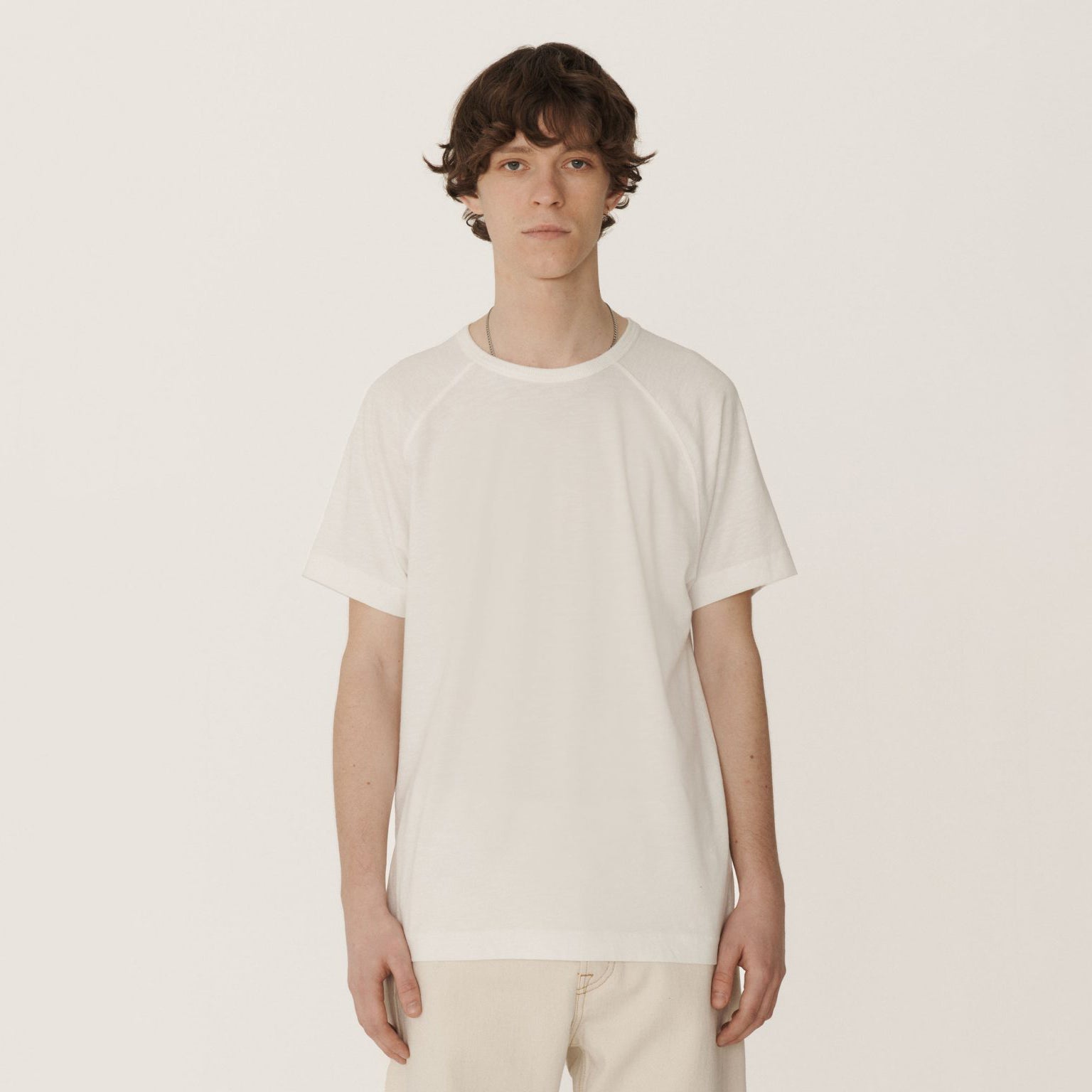 Television Raglan T-Shirt - White