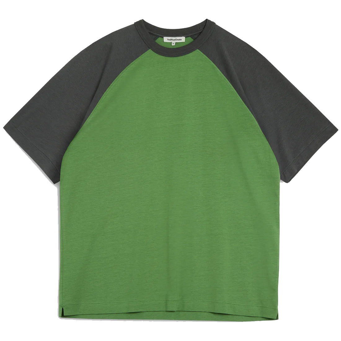 Triple Raglan T-Shirt - Grey/Green