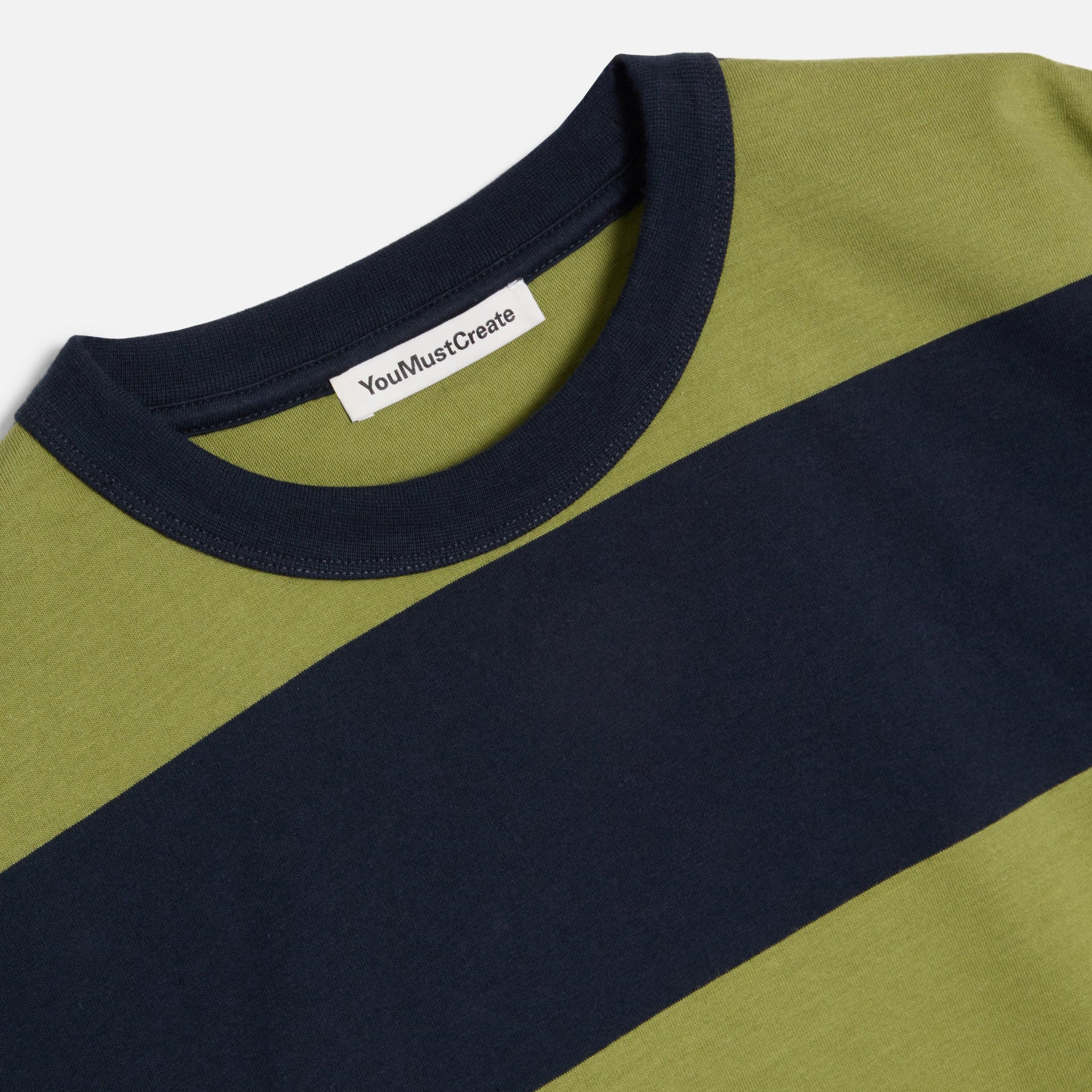 Triple Stripe T-Shirt - Navy/Green