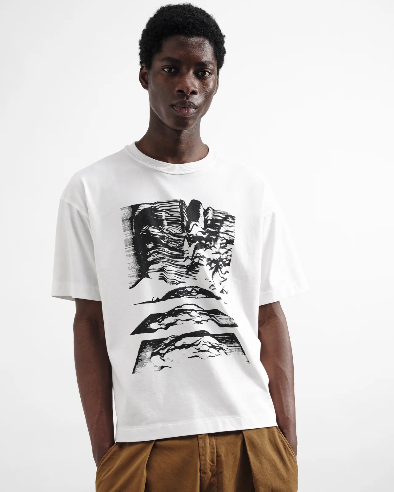 Triple T Shirt Mountains - White