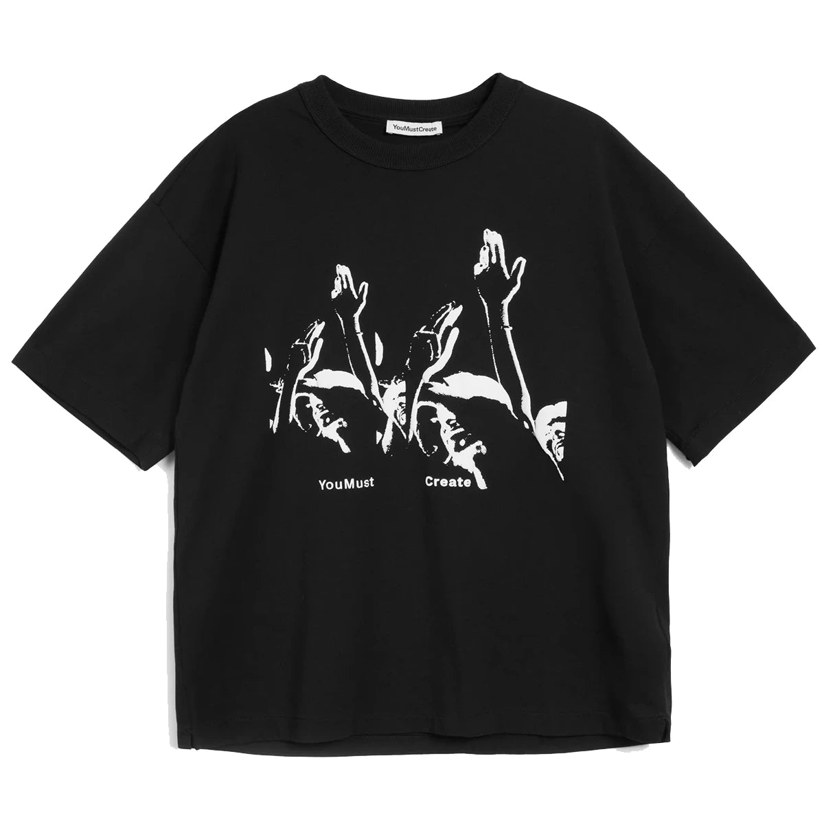Triple Printed T-Shirt - Black