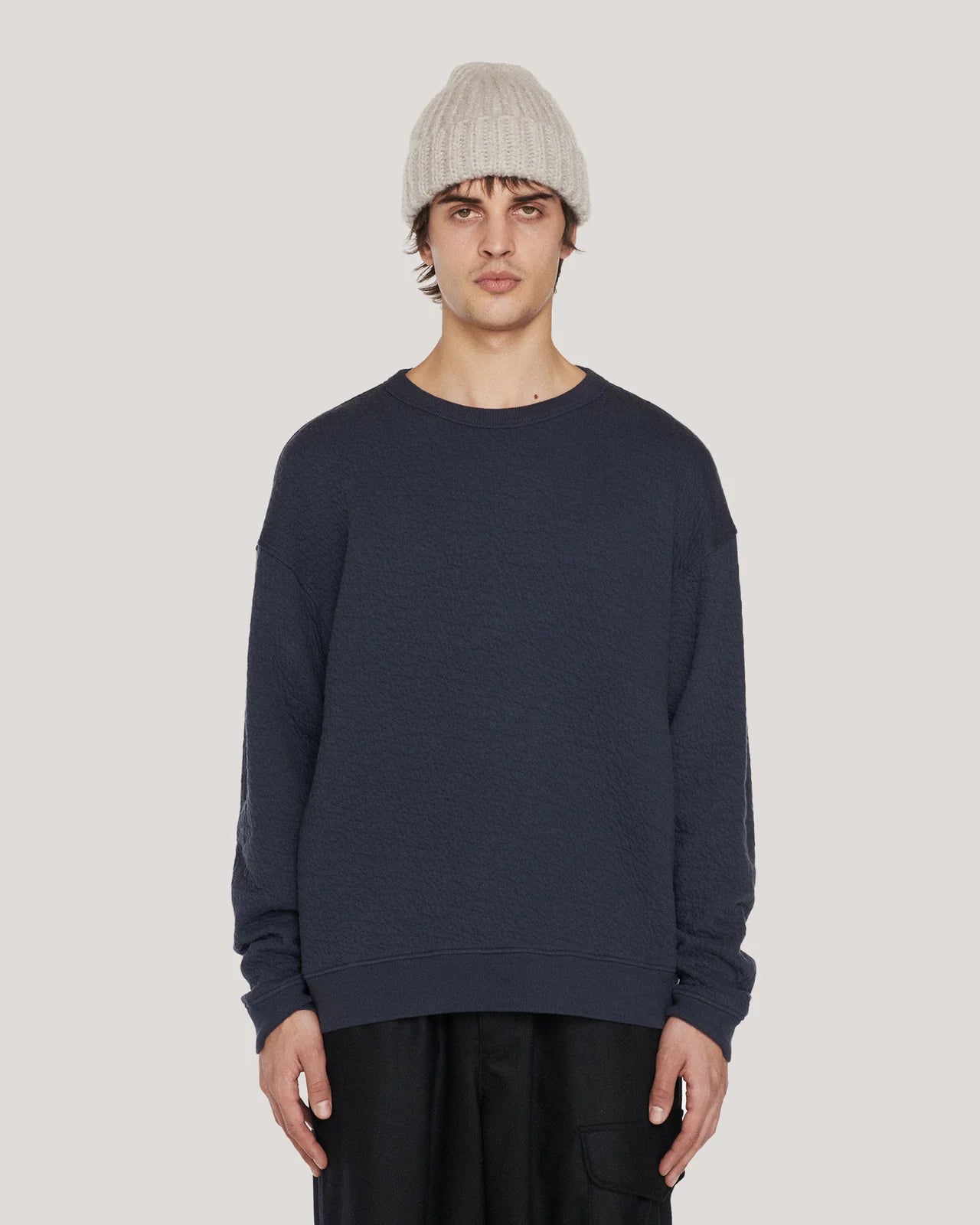 Fauss Sweatshirt - Navy Quilt