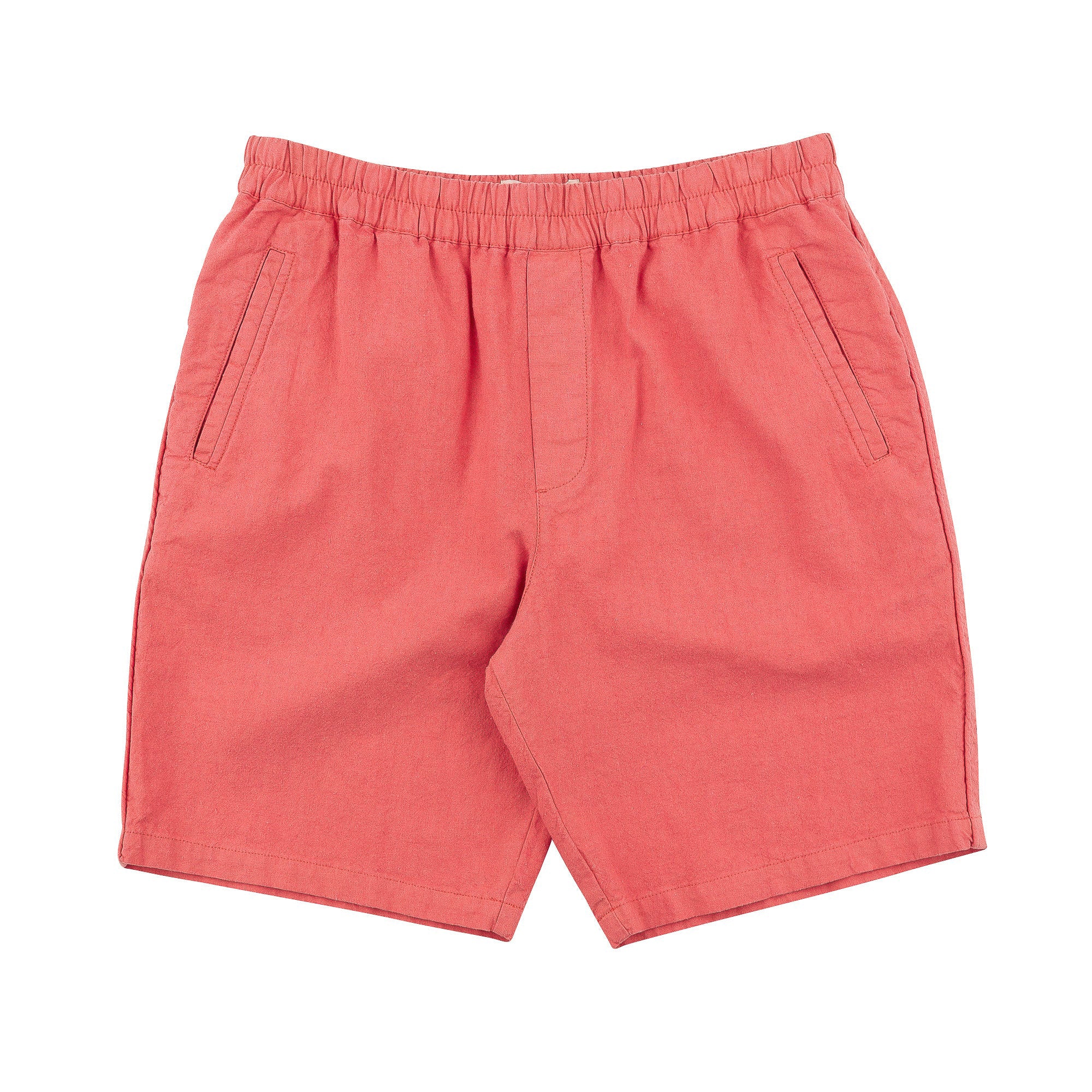 Assembly Shorts - Coral Cotton Linen