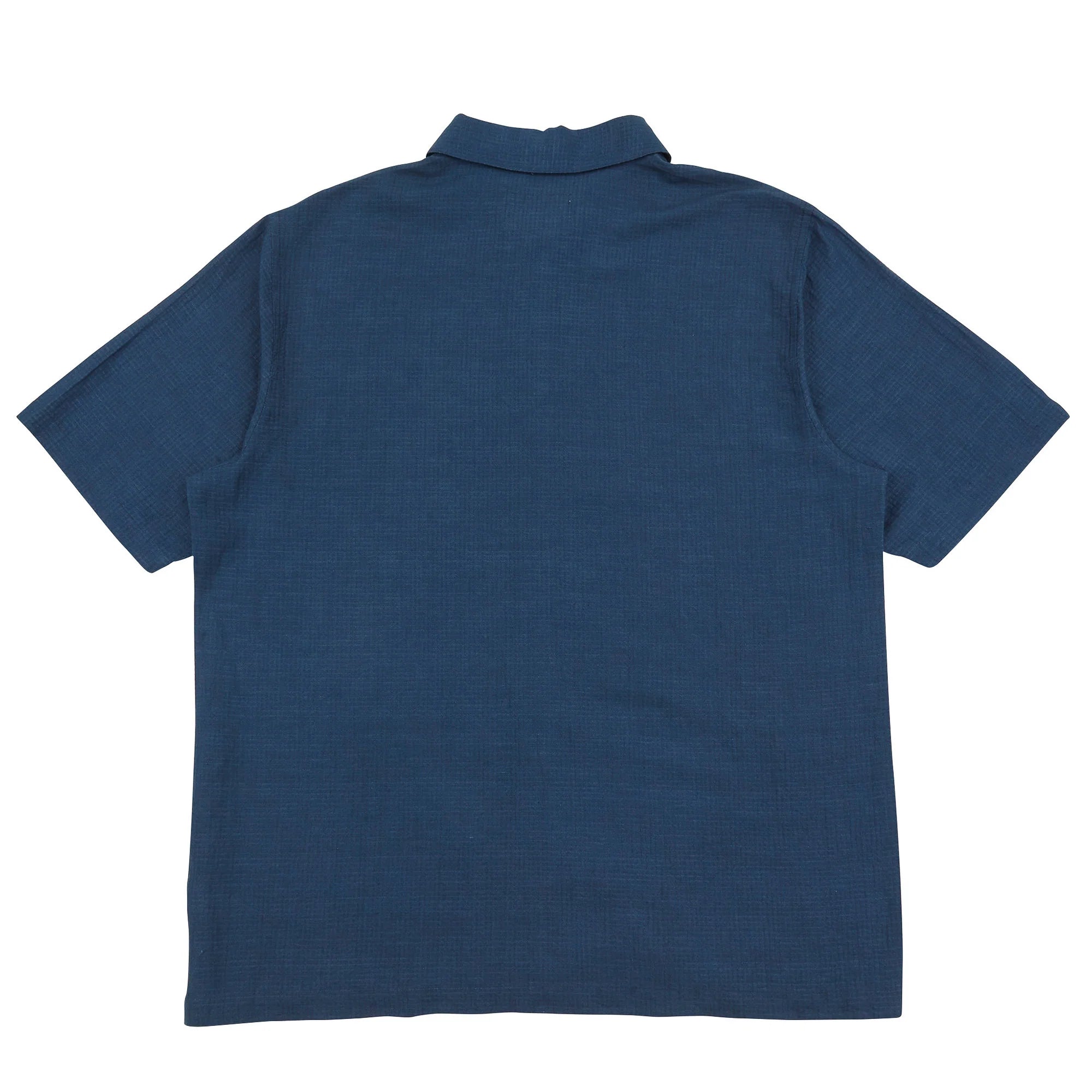 Gabe Shirt - Ash Navy Linen Grid