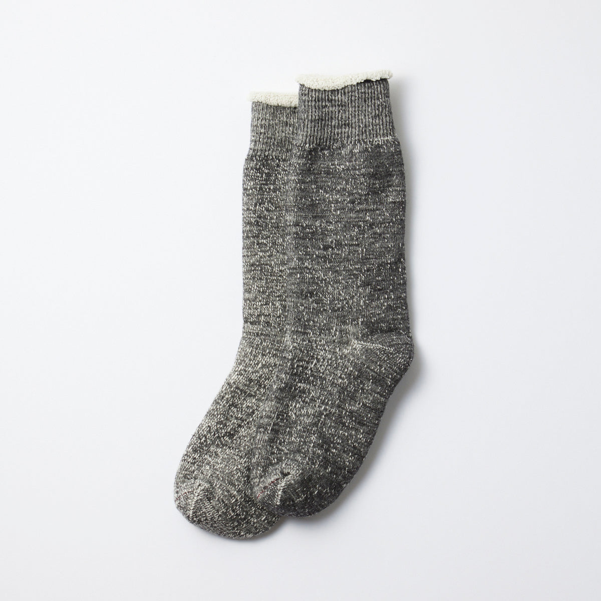 Double Face Crew Socks - Charcoal