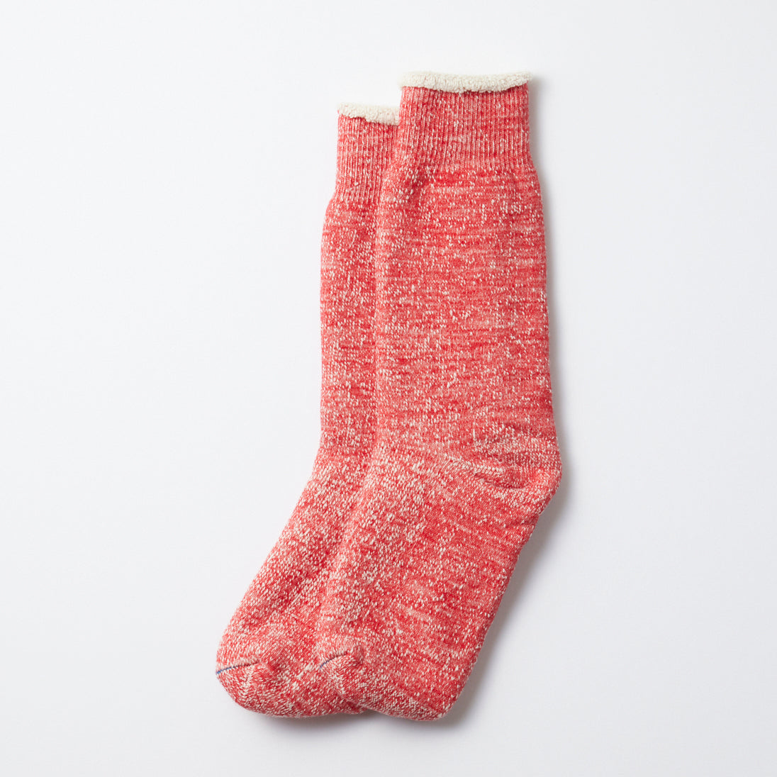 Double Face Crew Socks - Red