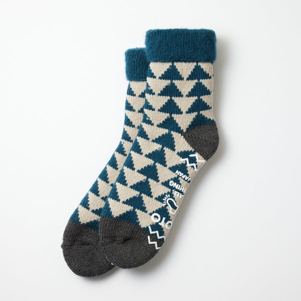 Comfy Room Socks - Blue Green/Charcoal
