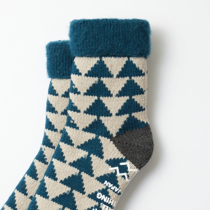 Comfy Room Socks - Blue Green/Charcoal