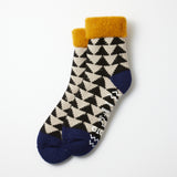 Comfy Room Socks - Gld/Blk/Nvy