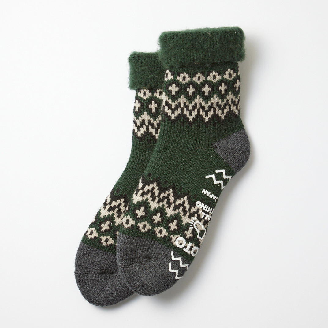 Comfy Room Socks "Nordic" - Green