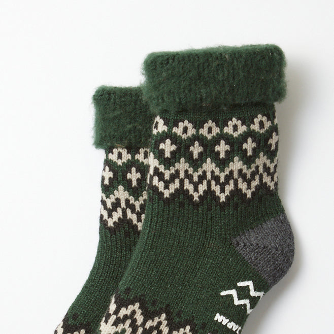 Comfy Room Socks "Nordic" - Green