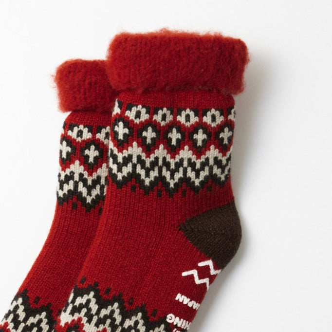 Comfy Room Socks "Nordic" - Red