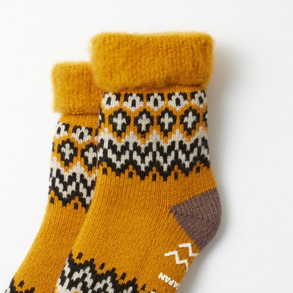 Comfy Room Socks "Nordic" - Yellow