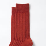 Cotton Wool Ribbed Crew - Red