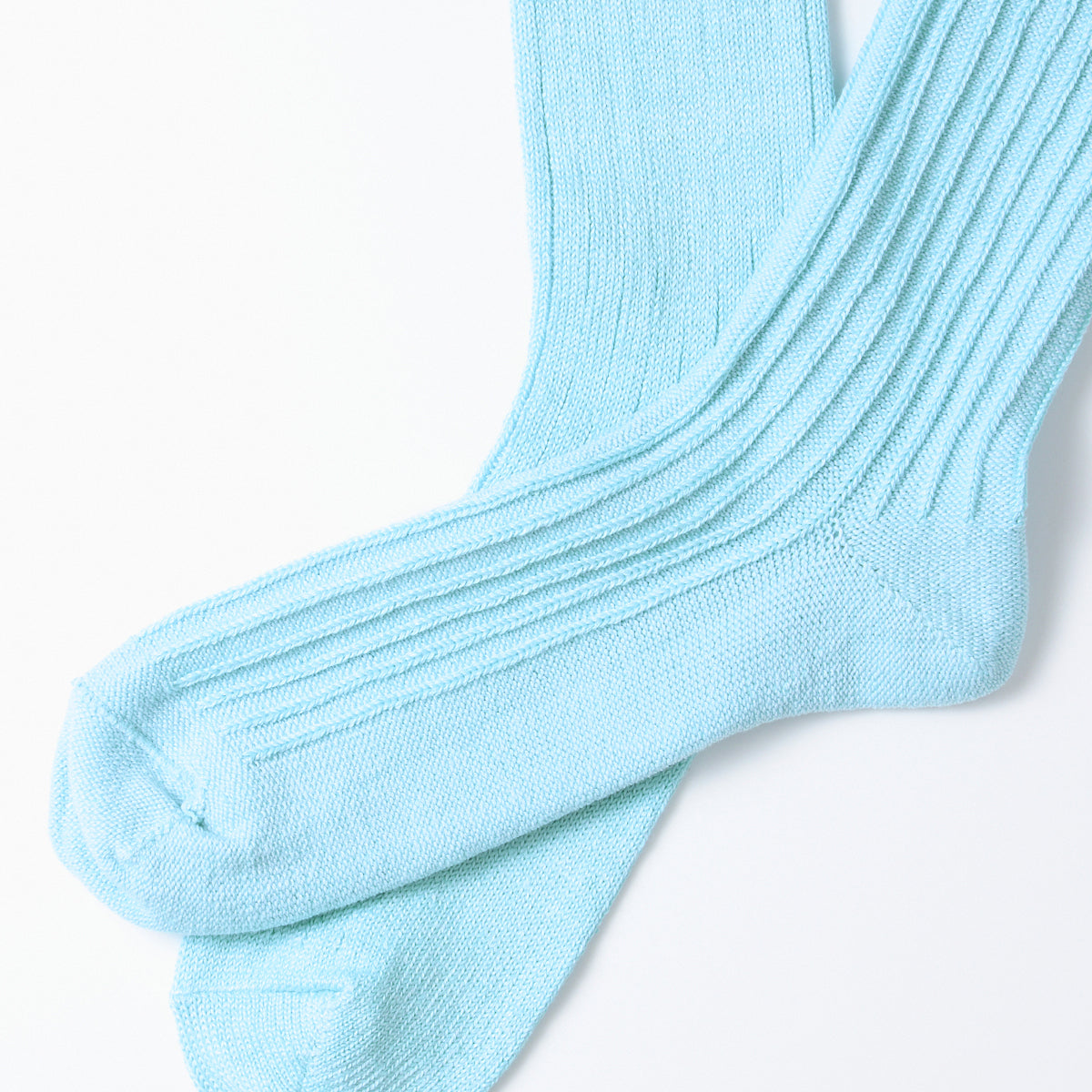 Linen Cotton Sock - Sky Blue