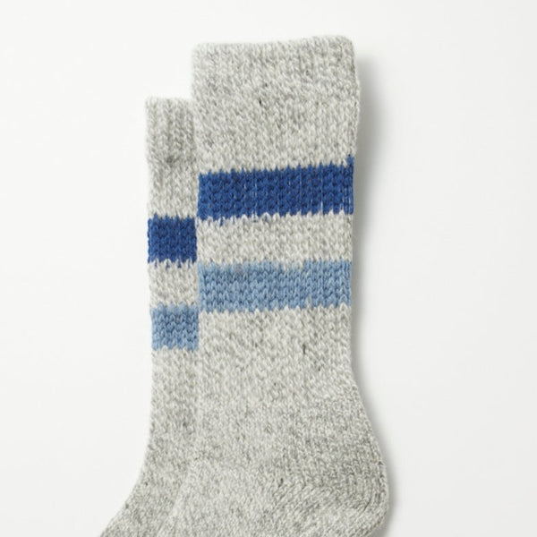 Retro Winter Outdoor Socks - Gry/Blu/L.Bl
