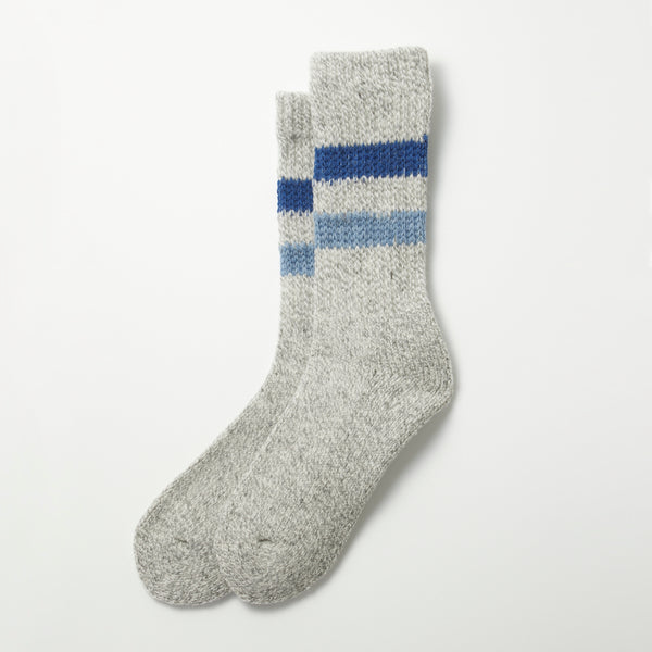 Retro Winter Outdoor Socks - Gry/Blu/L.Bl