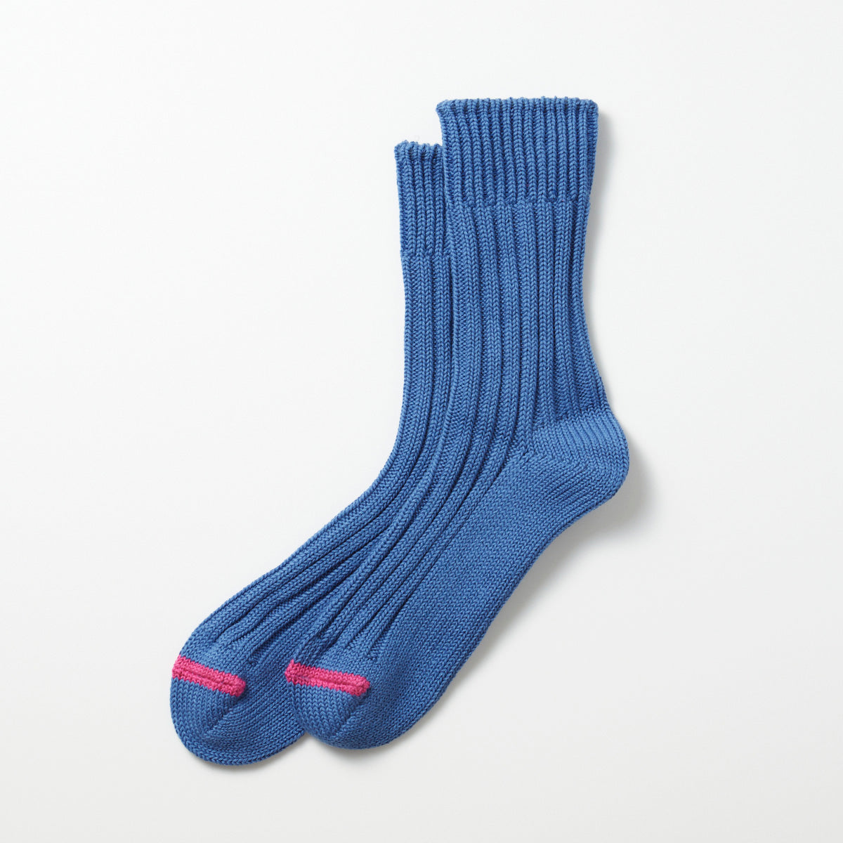 Chunky Ribbed Socks - Smalt Blue