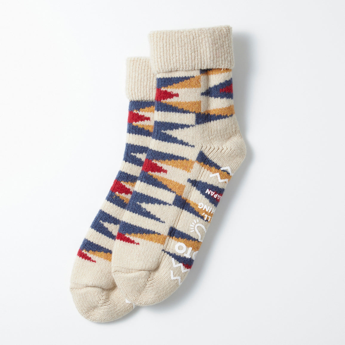 Merino Lambswool Comfy Room Sock - Ivory