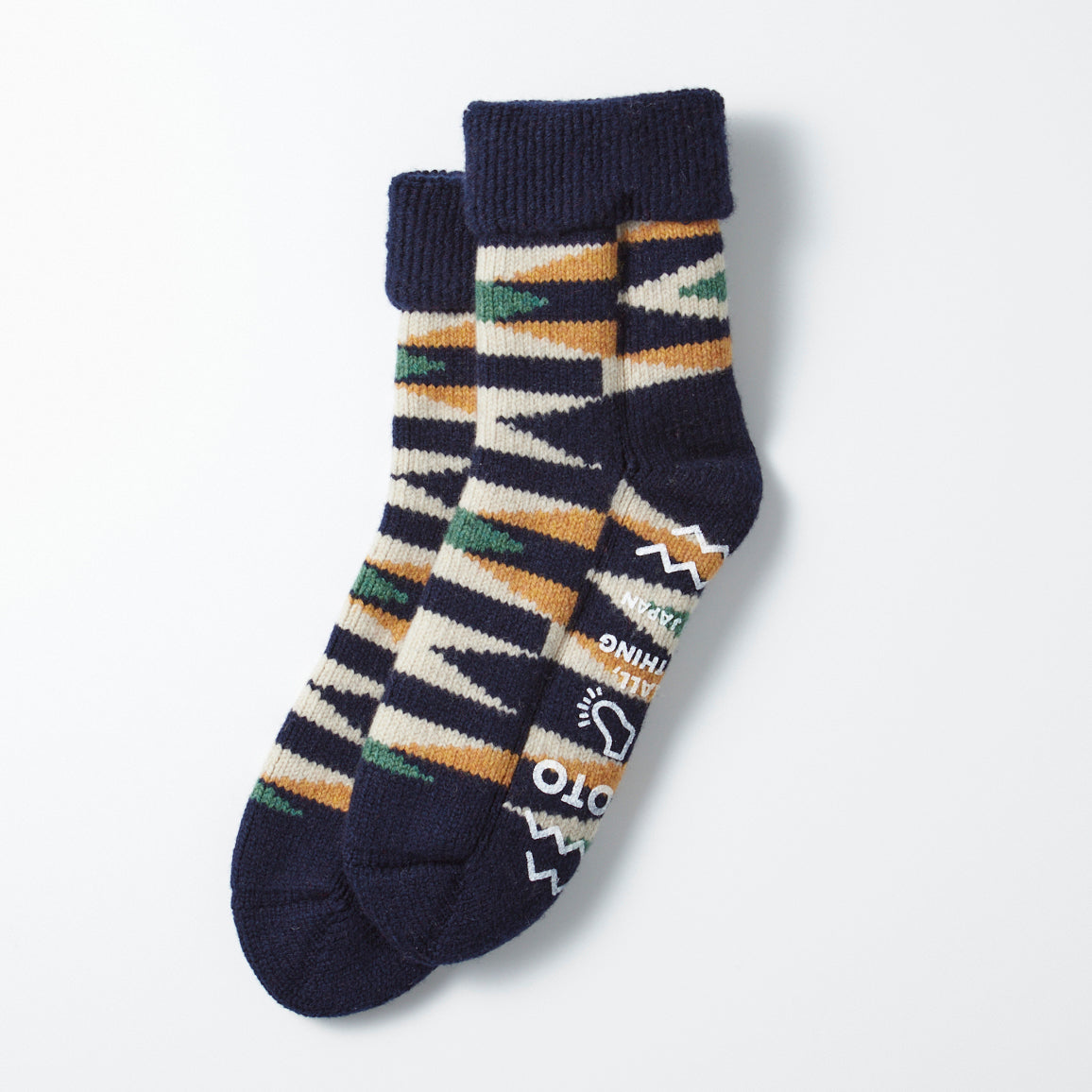 Merino Lambswool Comfy Room Sock - Navy