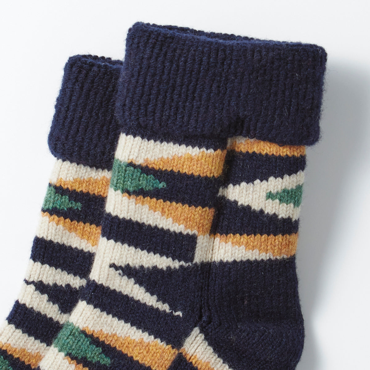 Merino Lambswool Comfy Room Sock - Navy