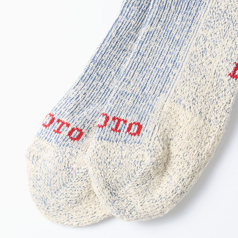 Pile Stripe Marl Sock - Blue/Orange